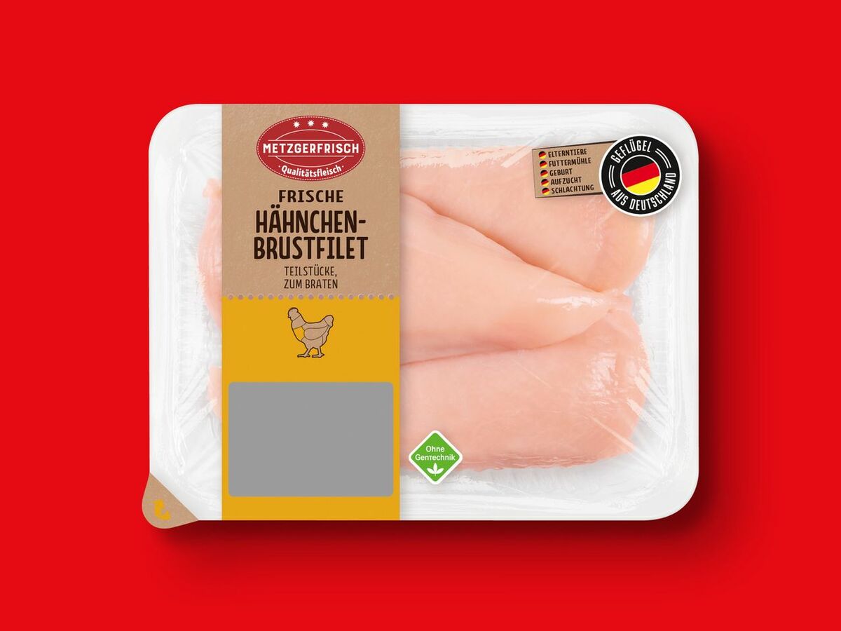Metzgerfrisch Frische Hähnchen-Brustfilets, 600 g von Lidl ansehen!