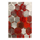 Bild 1 von Esprit Webteppich 80/150 cm rot, dunkelrot, weinrot, rotbraun , Modernina , Textil , Graphik , 80x150 cm , für Fußbodenheizung geeignet, in verschiedenen Größen erhältlich, Fasern thermofixiert