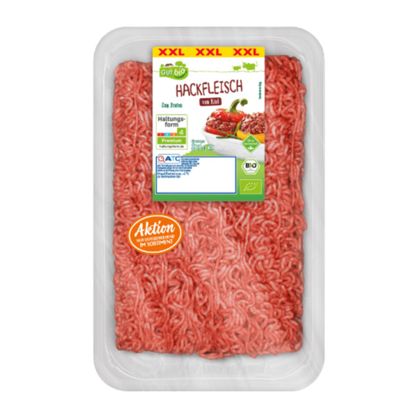 Bild 2 von GUT BIO Bio-Rinderhackfleisch XXL 800g