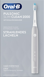 Oral-B Elektrische Zahnbürste Pulsonic Slim Clean 2000 Grey