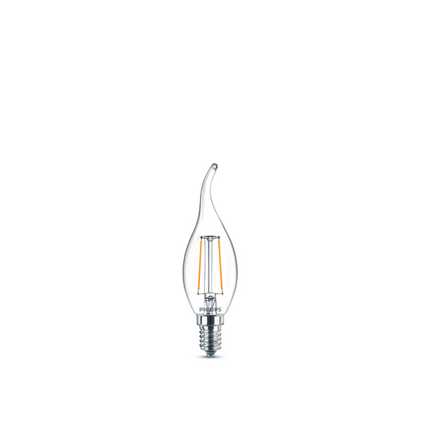 Bild 1 von Philips LED Lampe Kerzenorm 2W E14 warmweiß 250 lm klar