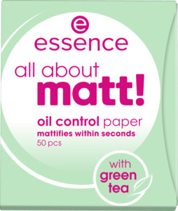 essence all about matt! oil control paper