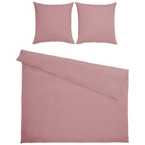 Bio:Vio Bettwäsche satin pink 200/200 cm , Merada , Textil , Uni , 200x200 cm , Satin , 004378011404