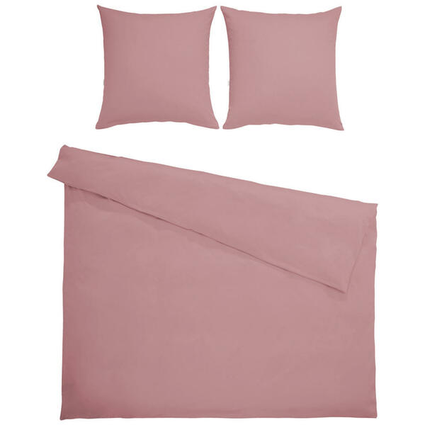 Bild 1 von Bio:Vio Bettwäsche satin pink 200/200 cm , Merada , Textil , Uni , 200x200 cm , Satin , 004378011404