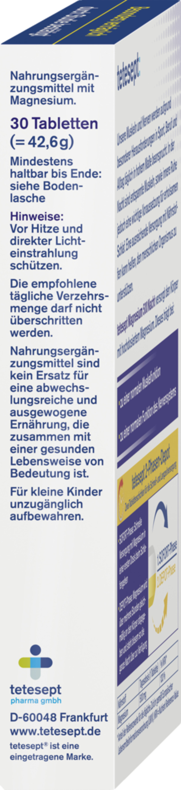 Bild 2 von tetesept Magnesium 500 Nacht Tabletten