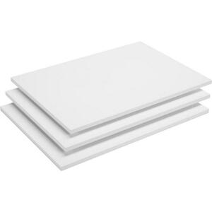 Hom`in Einlegebodenset 3-teilig weiß , Spectre -Hom In- , 72.5x1.8x51.8 cm , matt,Nachbildung , 000003000608