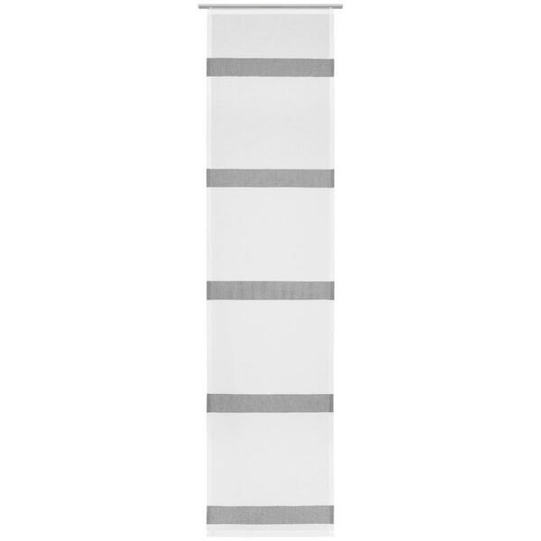 Bild 1 von Novel FLÄCHENVORHANG halbtransparent 60/245 cm , Lasopaso , Anthrazit , Textil , Streifen , 60x245 cm , Webstoff , ohne Technik , 004118053206