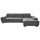 Bild 1 von Xora Ecksofa grau velours , 7576 -Exklusiv- , Textil , Uni , 3-Sitzer , Velours , Stoffauswahl, seitenverkehrt erhältlich , 002527020729