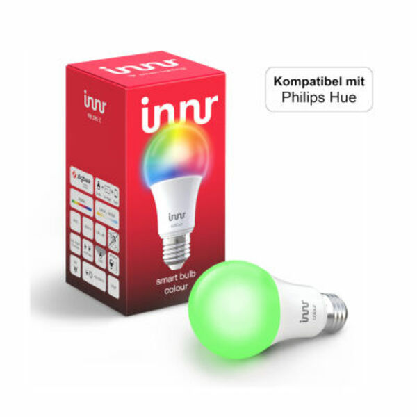 Bild 1 von Innr Color Bulb E27 smart LED, Philips Hue und Osram Lightify kompatibel, Zigbee 3.0, Alexa
