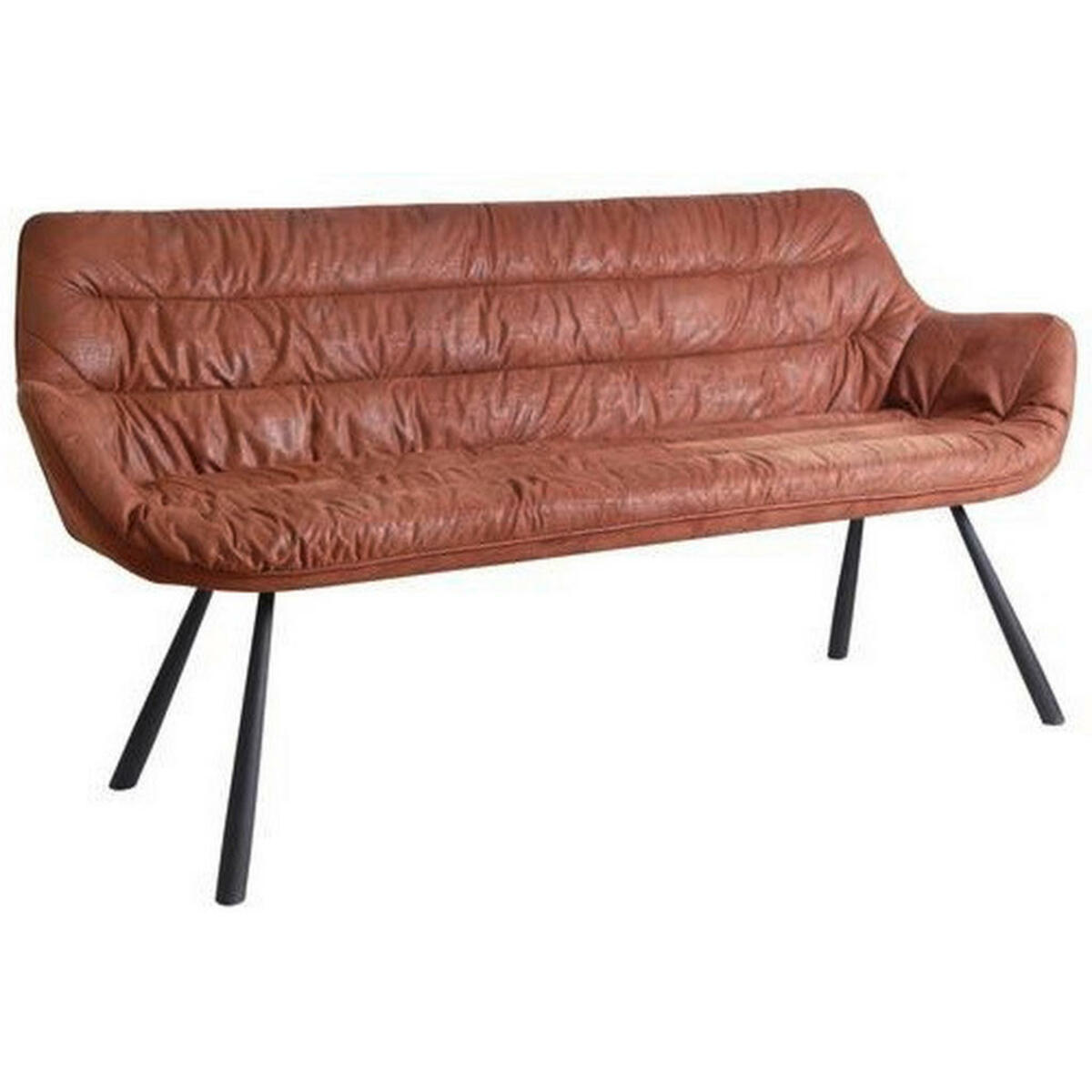 Bild 1 von Hom`in Sitzbank struktur braun, schwarz , Heiko    -Hom In- , Textil , 3-Sitzer , 177.5x87.5x64 cm , pulverbeschichtet,Struktur , 001971008401