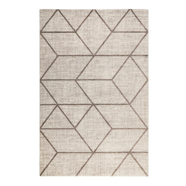 Bild 1 von Novel Webteppich 80/150 cm taupe, beige , Bossa Lounge , Textil , Graphik , 80x150 cm , für Fußbodenheizung geeignet, in verschiedenen Größen erhältlich, Fasern thermofixiert (heatset), lichtune