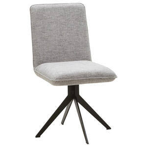 Voleo Stuhl webstoff grau, schwarz , Malibu , Metall, Textil , matt,Webstoff , Stoffauswahl , 002768009311