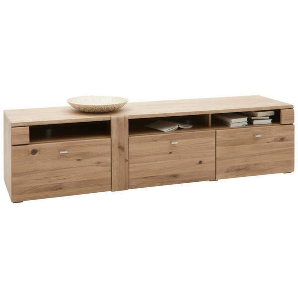 Bild 1 von Voleo Lowboard eiche furniert, massiv eichefarben , Colorado , Holz , furniert, massiv,furniert,massiv , 3 Schubladen , 191x47.5x50.5 cm , geölt,Echtholz , erweiterbar, Beimöbel erhältlich,erweite