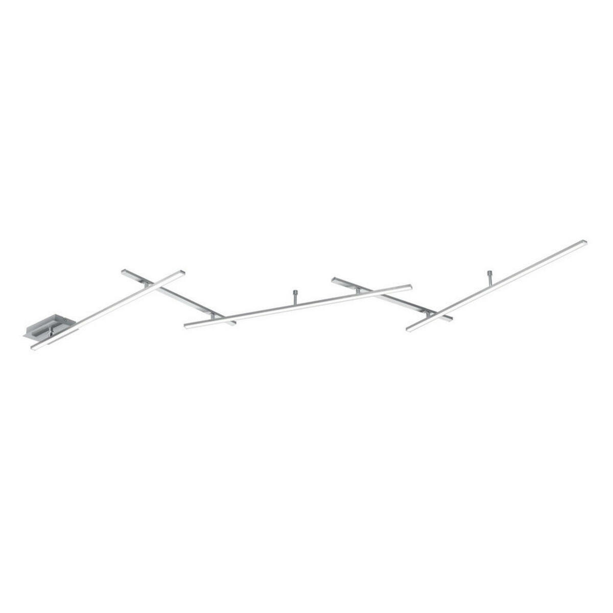 Bild 1 von Novel Led-deckenleuchte , X62035107 Indira *sbn* , Weiß, Nickelfarben , Metall, Kunststoff , 245x6.5x50 cm , matt , schwenkbar , 004102089001