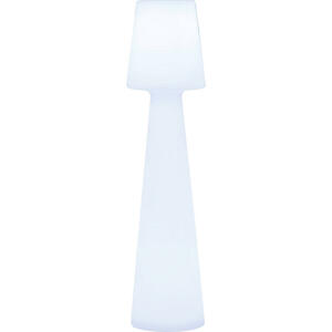 XXXLutz Außenstehleuchte weiß, transparent , Lola 110 Lumll110Ofnw , Kunststoff , 110 cm , LED-Leuchtmittel austauschbar , 003414000102