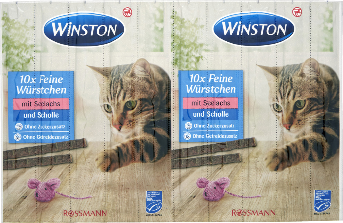 Bild 1 von Winston 10 Feine Würstchen mit Seelachs und Scholle