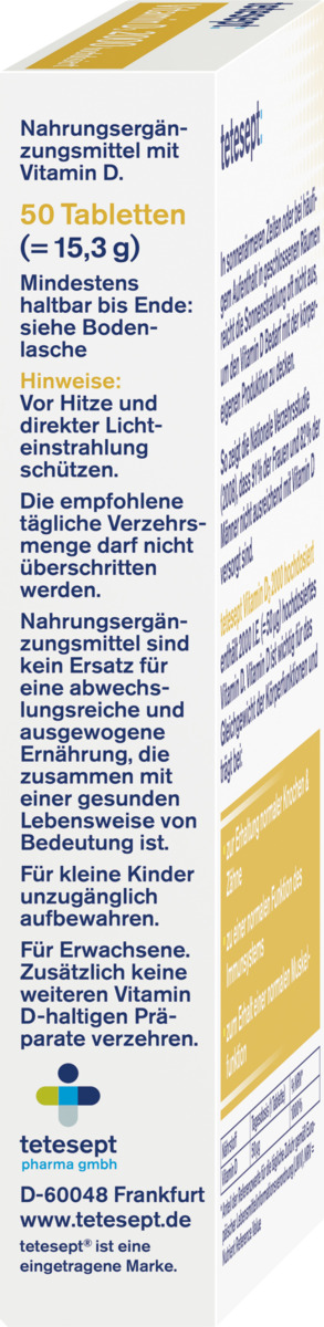 Bild 2 von tetesept Vitamin D3 2000 hochdosiert
