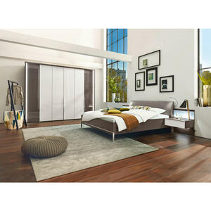 Musterring Schlafzimmer braun, weiß , SAN Diego -Mr- , Glas , 6 Fächer , 180x200 cm , Nachbildung , individuell planbar, Typenauswahl , 000442004708