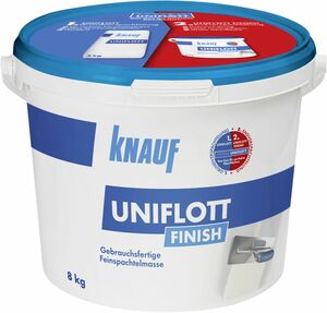 Knauf Spachtelmasse Uniflott Finish weiß, 8 kg