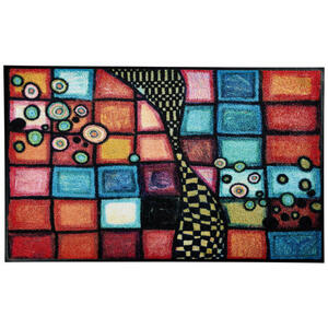 Esposa Fußmatte 75/120 cm abstraktes multicolor , Tiger Tundra , Textil , 75x120 cm , rutschfest, für Fußbodenheizung geeignet , 004336008553