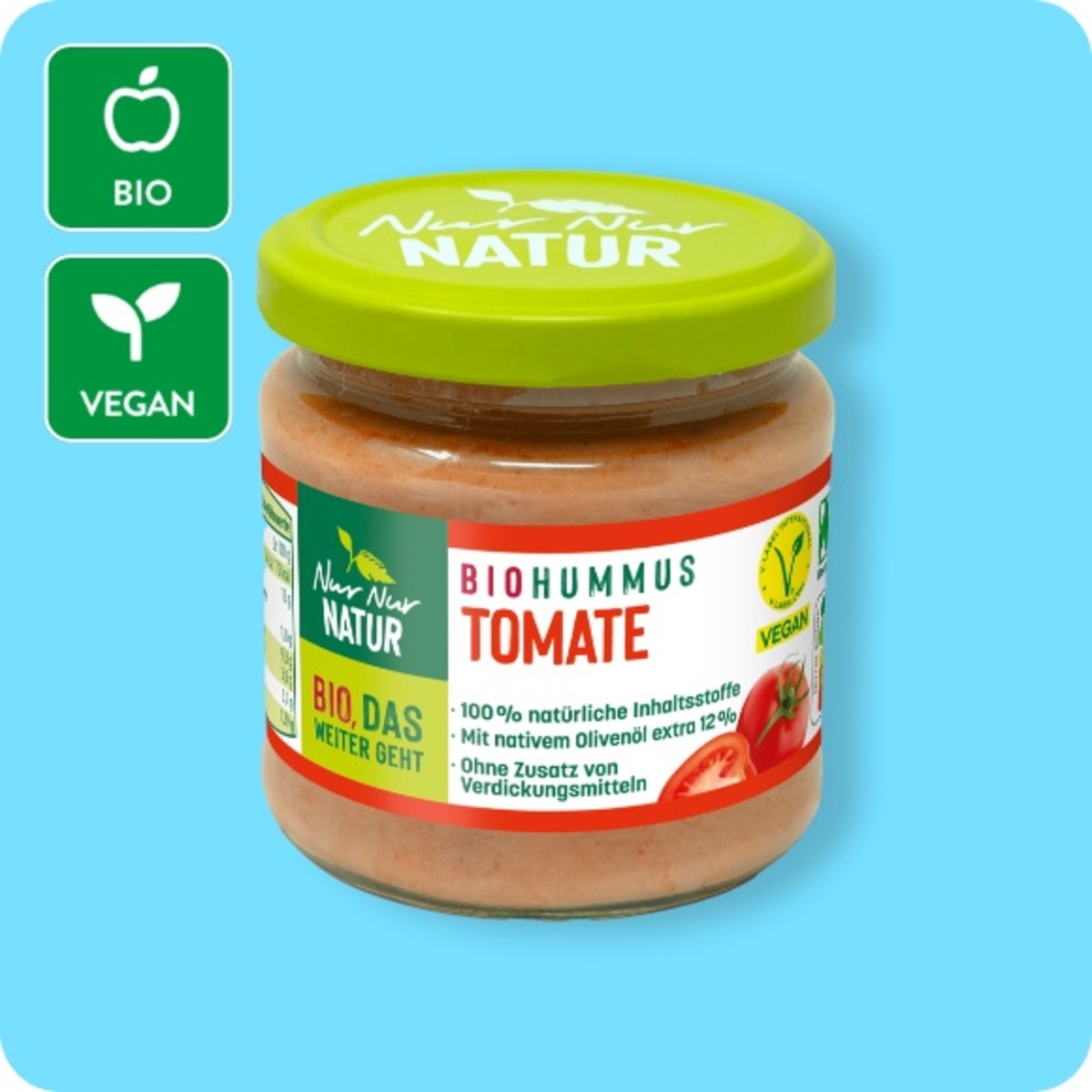 Bild 1 von NUR NUR NATUR Bio-Hummus, versch. Sorten