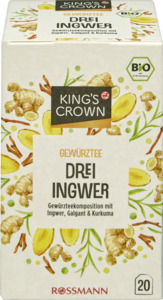 King's Crown Bio Kräutertee Drei Ingwer