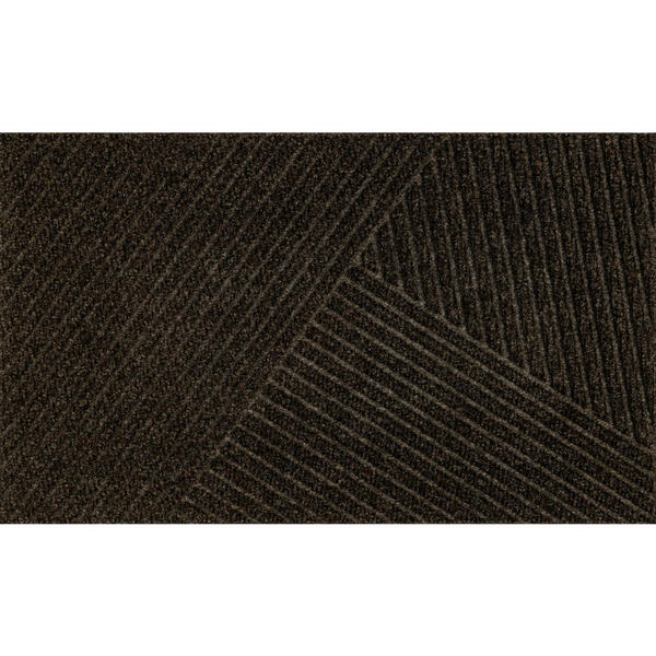 Bild 1 von Esposa Fußmatte 45/75 cm streifen dunkelbraun , Dune Stripes , Textil , 45x75 cm , rutschfest, für Fußbodenheizung geeignet , 004336024851