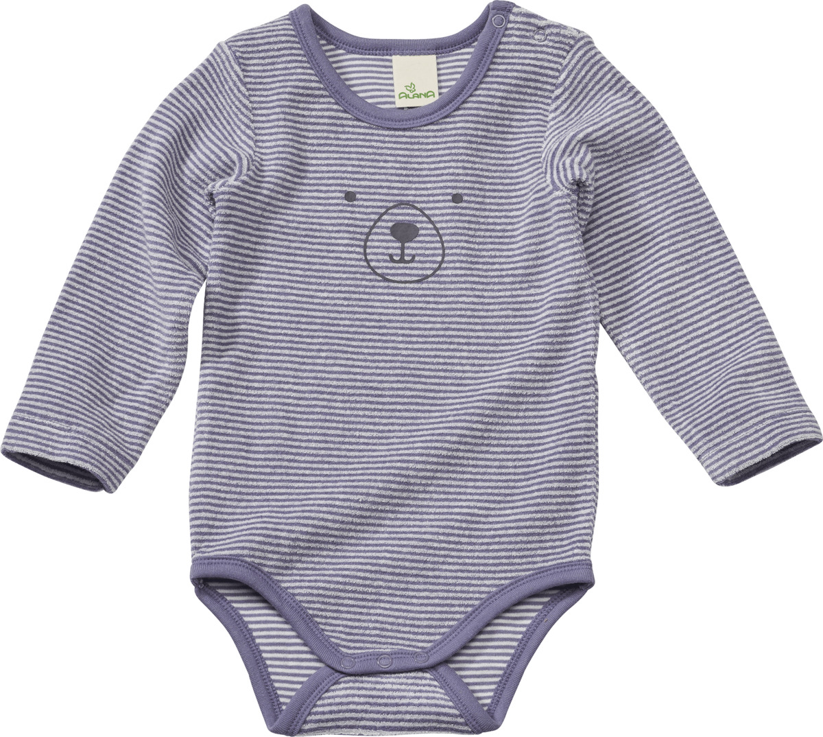 Bild 1 von ALANA Langarmbody mit Bären-Motiv, blau, Gr. 86/92