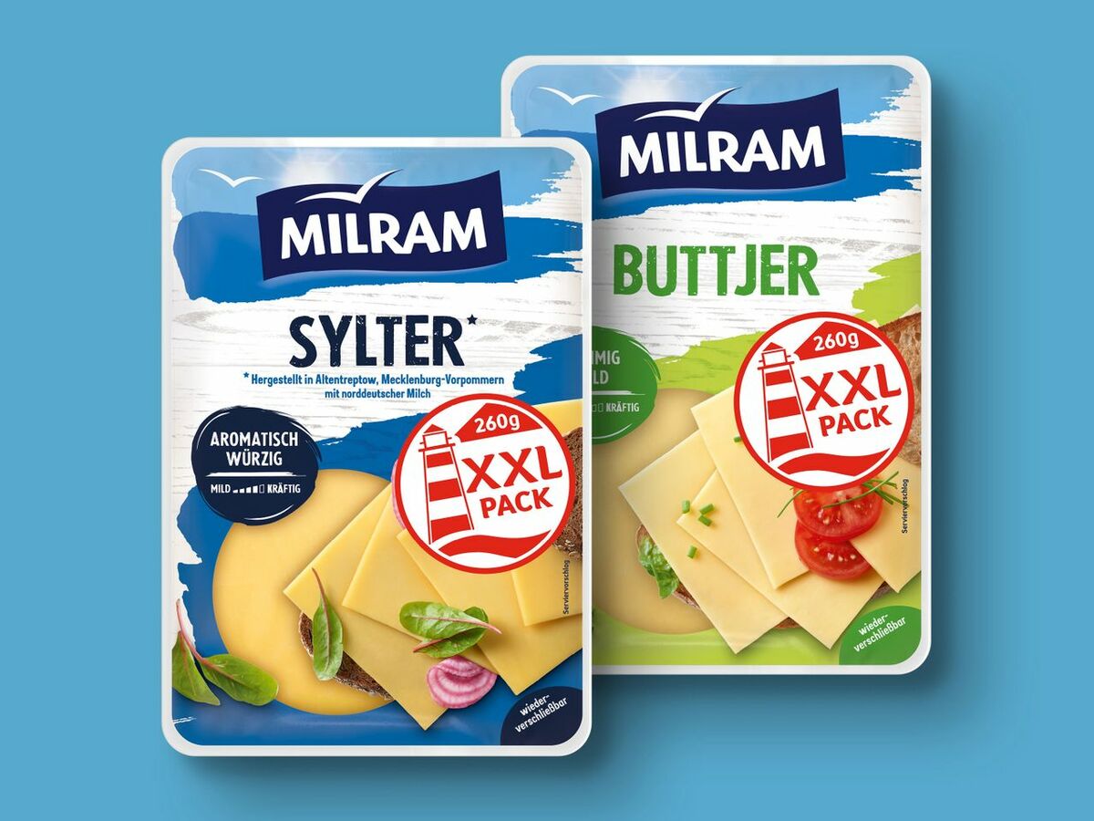 Bild 1 von Milram Scheibenkäse XXL, 
         260 g