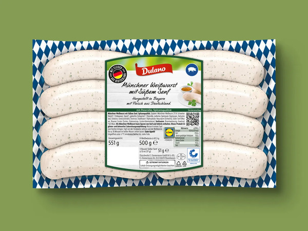 Bild 1 von Dulano Münchner Weißwurst, 
         551 g