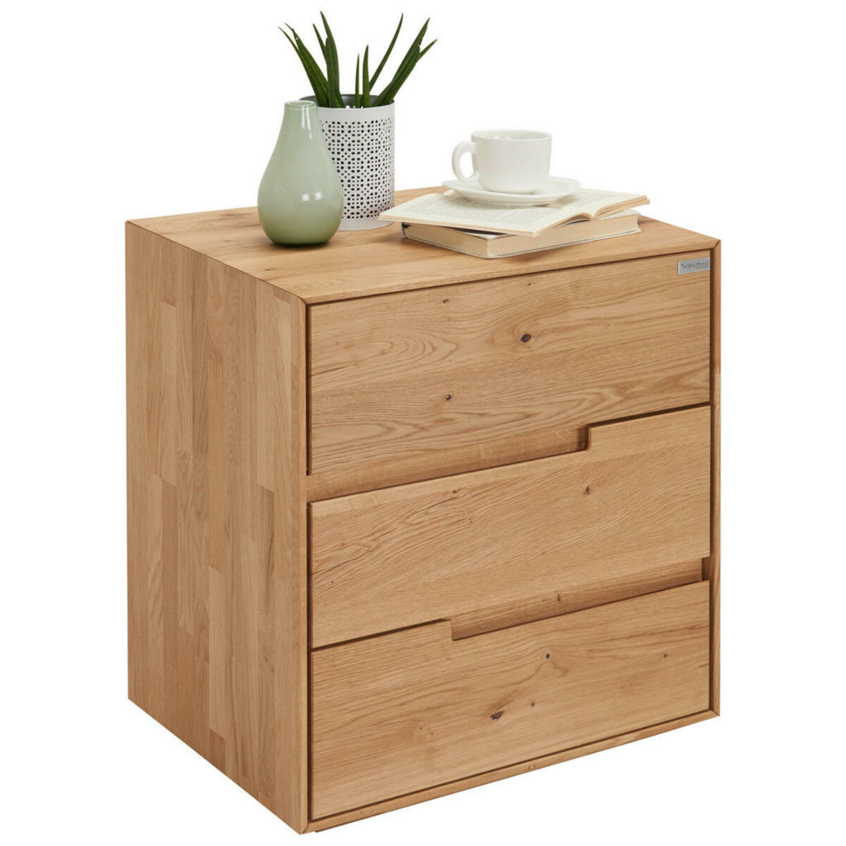 Bild 1 von Valnatura Nachtkästchen wildeiche massiv eichefarben , Iris , Holz , 3 Schubladen , 50x58x40 cm , geölt,Echtholz , Soft-Close-System,Soft-Close-System , 002054000801
