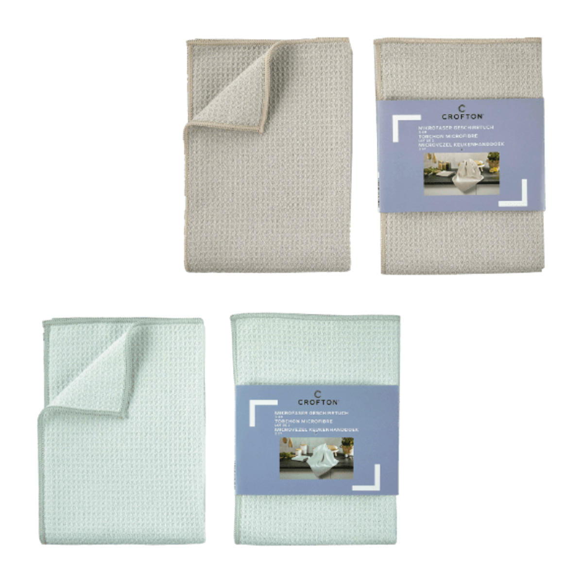 Bild 1 von CROFTON Mikrofaser-Geschirrtücher