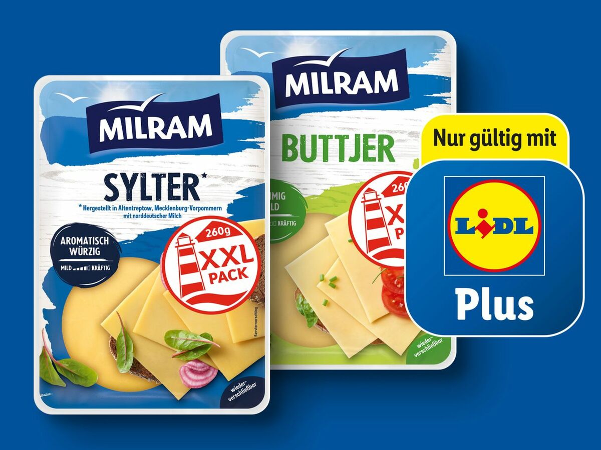 Bild 1 von Milram Scheibenkäse XXL, 
         260 g