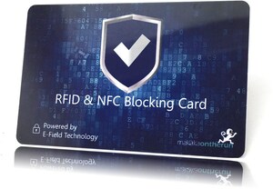 RFID NFC Blocker Karte blau