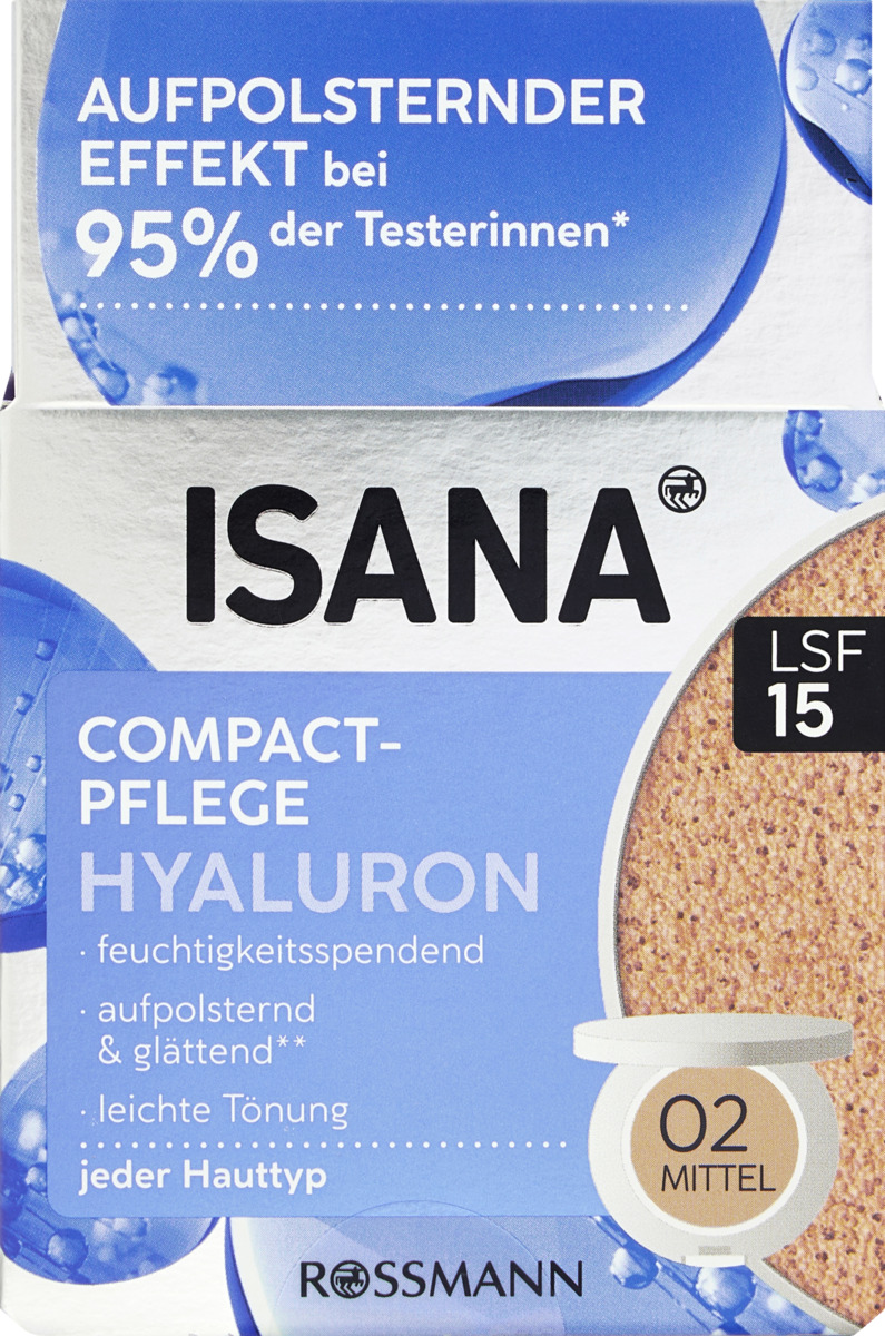 Bild 1 von ISANA Hyaluron Compact Pflege, mittel