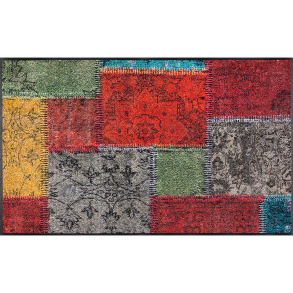 Bild 1 von Esposa Fußmatte 75/120 cm patchwork multicolor , Vintage Patches , Textil , 75x120 cm , rutschfest, für Fußbodenheizung geeignet , 004336009652