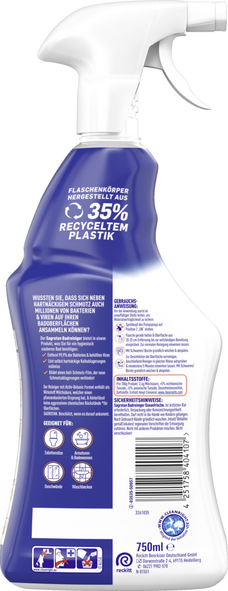 Bild 2 von Sagrotan Bad-Reiniger Ozeanfrische