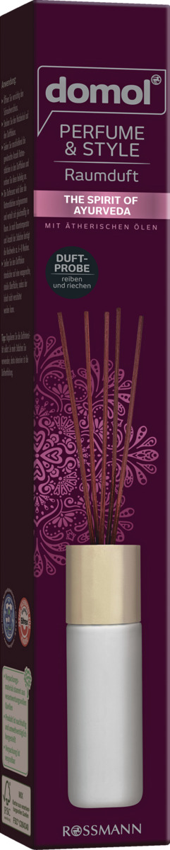 Bild 1 von domol Perfume & Style RAUMDUFT THE SPIRIT OF AYURVEDA