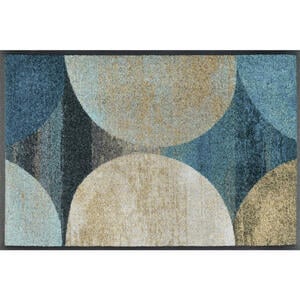 Esposa Fußmatte 40/60 cm graphik blau, grau , Galaxia , Textil , 40x60 cm , rutschfest, für Fußbodenheizung geeignet , 004336023351