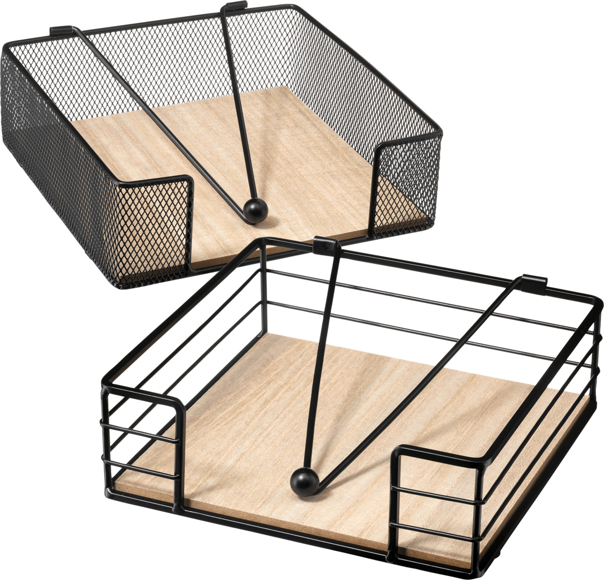 Bild 1 von BOLTZE Metallserviettenhalter, schwarz/natur