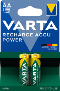 Varta Recharge Accu Power AA 56706  2100 mAh, 2er-Pack