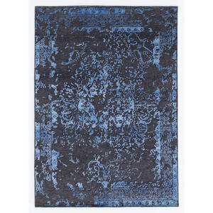 Musterring Orientteppich 70/140 cm blau, grau , Soho Palis , Textil , Uni , 70x140 cm , in verschiedenen Größen erhältlich , 005893000553