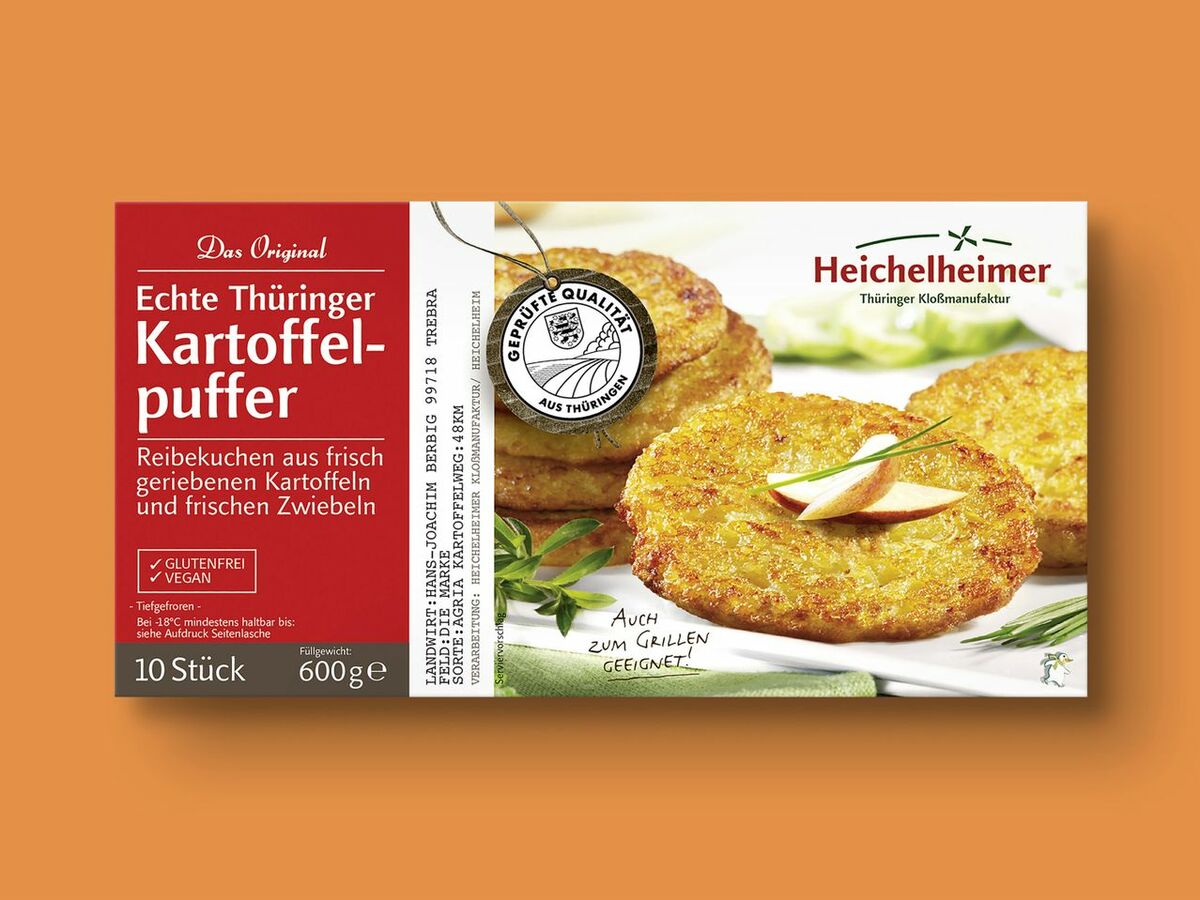 Bild 1 von Heichelheimer Echte Thüringer Kartoffelpuffer, 
         10x 60 g