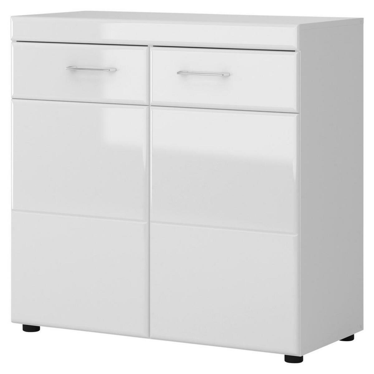 Bild 1 von Kommode Tomino Weiß/Weiß Hochglanz, ca. 91 cm breit