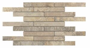 KNG Feinsteinzeugmosaik STONE ART 42,5 x 29,7 cm, Abr. 4, R10/B, sand beige Bricks
