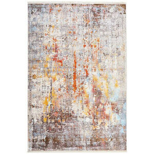 Esposa Vintage-teppich 200/285 cm grau, multicolor , Samarkand , Textil , Abstraktes , 200x285 cm , rutschfest, strapazierfähig , 003095001772