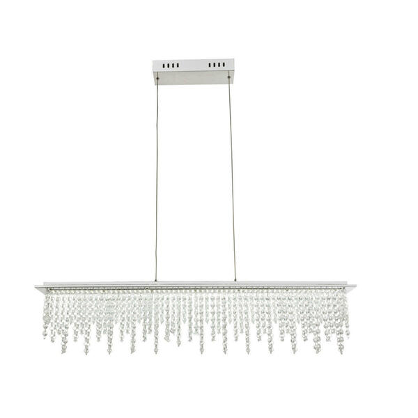 Bild 1 von Novel Led-hängeleuchte , 68405-24Hlu *sbn* , Klar , Metall, Glas , 11x150x90 cm , verchromt , 004558039401