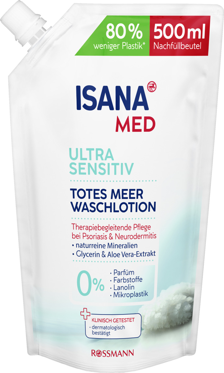 Bild 1 von ISANA MED Waschlotion Totes Meer Nachfüllbeutel