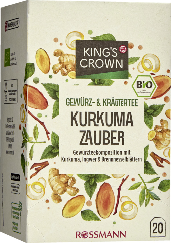 Bild 1 von King's Crown Bio Gewürz- & Kräutertee Kurkuma Zauber