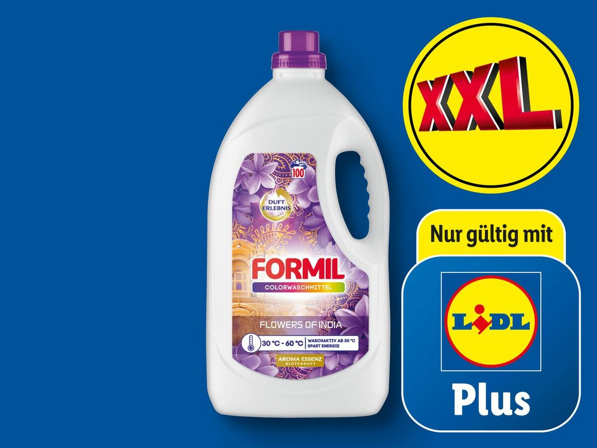 Formil Color/Vollwaschmittel 100 Wäschen, 5 l von Lidl ansehen!